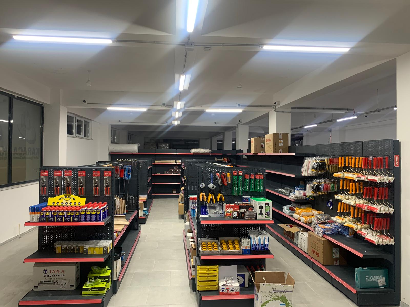 Mağaza reyonları alternatif görünüm